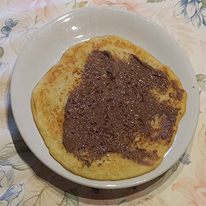 Pfannkuchen mit Nutella